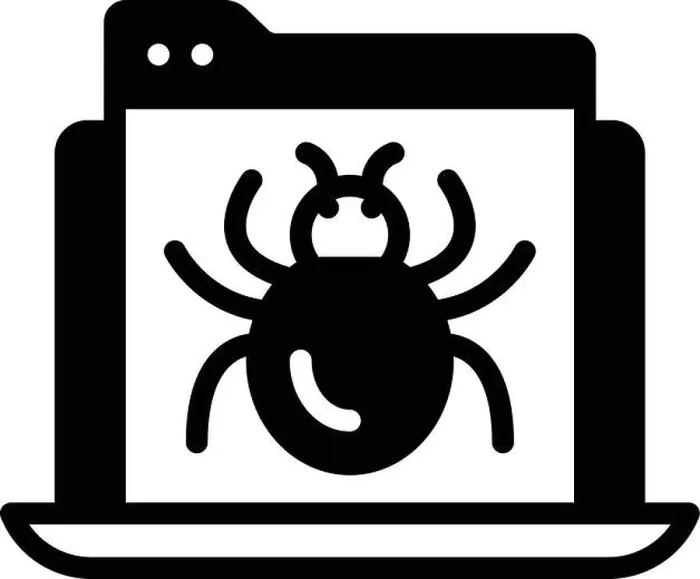 Impression encadrée : Icône de débogage, insecte.