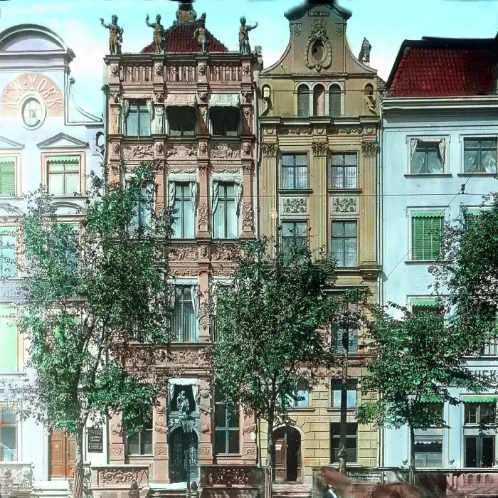 Impression encadrée : Danzig. Une autre décoration du quartier de Langemarck est le Steffensche Haus 