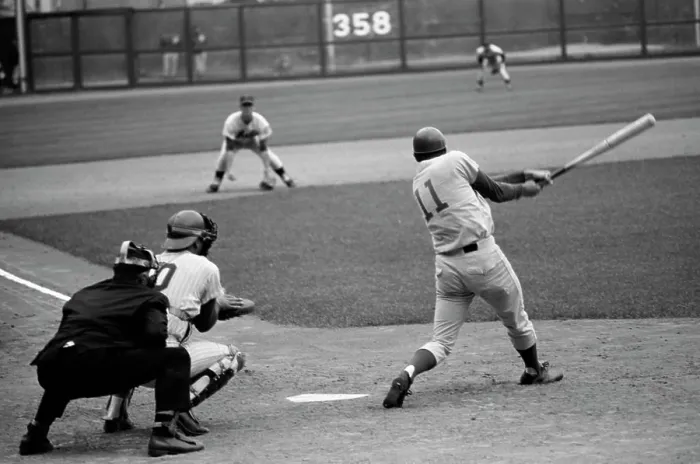 Impression encadrée : Une partie de baseball en cours