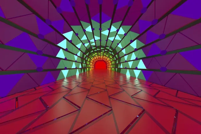 Impression encadrée : Représentation 3D de fonds abstraits.