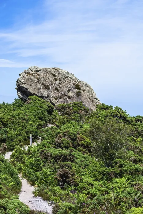 Impression encadrée : Pierre d'Agglestone, l'anse du diable
