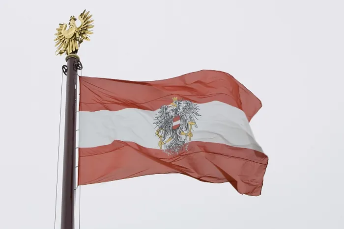 Impression encadrée : Drapeau autrichien.