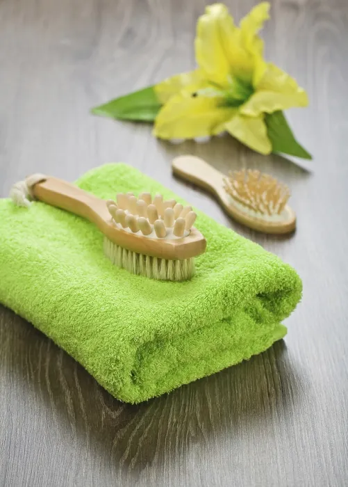 Impression encadrée : Objets de bain Impression encadrée : Objets de bain