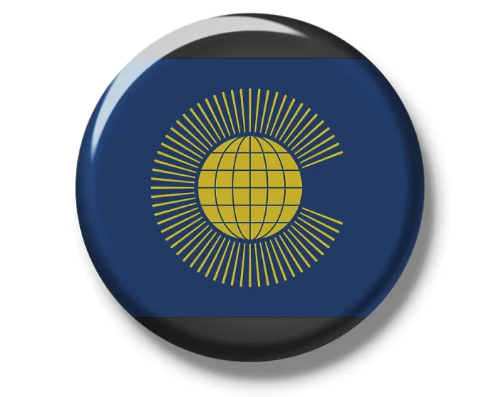 Impression encadrée : Pavé, drapeau du Commonwealth.