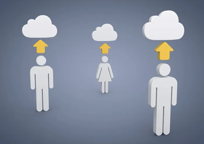 Impression encadrée : Nuage, internet, image symbolique pour le cloud computing. Impression encadrée : Nuage, internet, image symbolique pour le cloud computing.