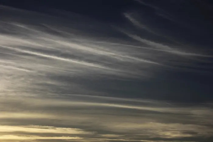 Impression encadrée : Faisceaux de nuages. Impression encadrée : Faisceaux de nuages.