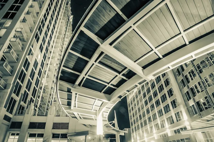 Impression encadrée : Architecture complexe. Impression encadrée : Architecture complexe.