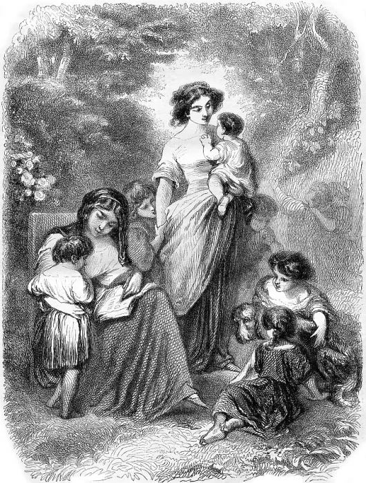 Impression encadrée : Composition et conception de Tony Johannot, illustration gravée ancienne. Magasin Pittoresque 1852 Impression encadrée : Composition et conception de Tony Johannot, illustration gravée ancienne. Magasin Pittoresque 1852
