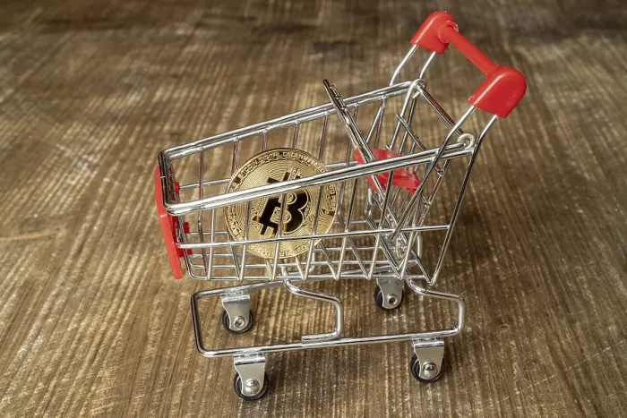 Impression encadrée : Le Concept d'achat de Cryptomonnaie.
