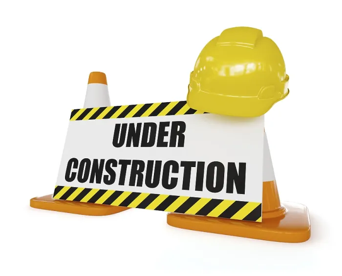 Impression encadrée : Conception en construction, arrière-plan.
