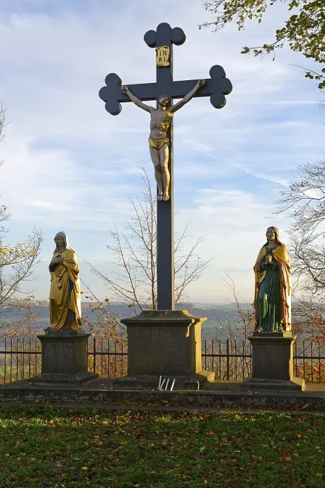 Impression encadrée : Groupe de crucifixion sur le Parkstein.