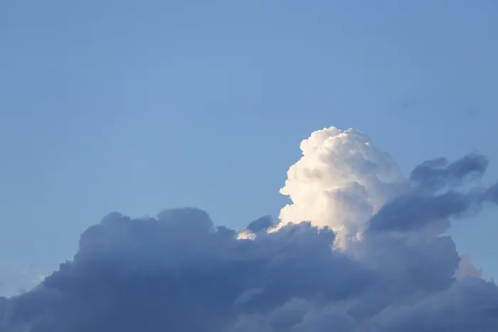 Impression encadrée : Nuages de cumulus Impression encadrée : Nuages de cumulus