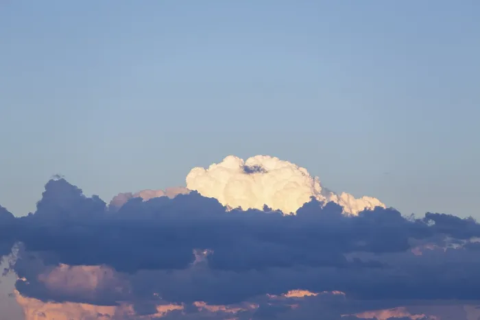 Impression encadrée : Nuages de cumulus
