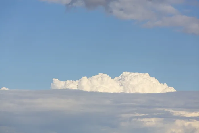 Impression encadrée : Nuages de cumulus Impression encadrée : Nuages de cumulus