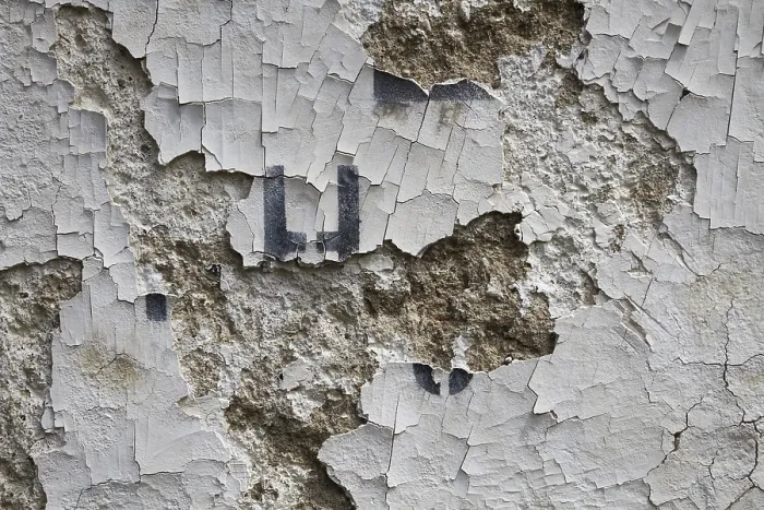 Impression encadrée : La décrépitude d'un mur.