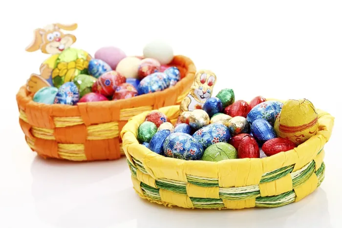 Impression encadrée : Pâques paniers.