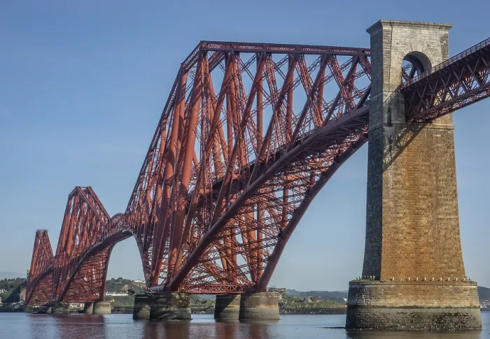 Impression encadrée : Le Pont Forth célèbre à Édimbourg.