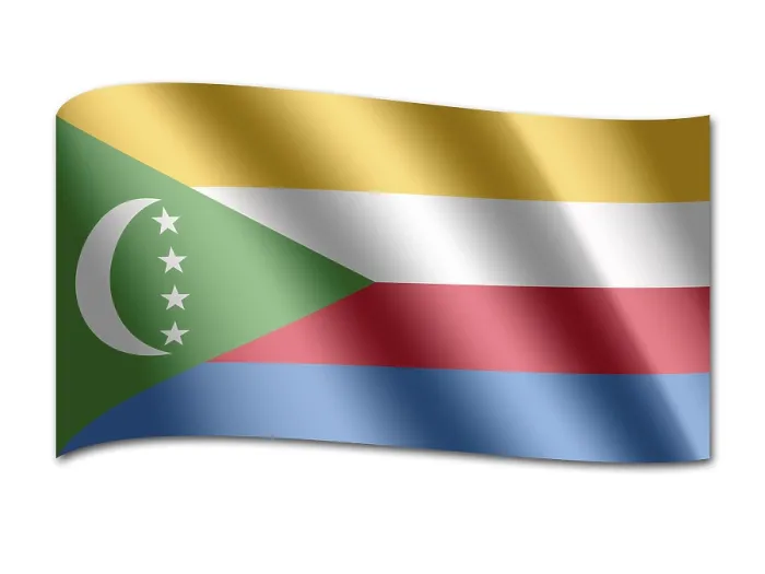 Impression encadrée : Drapeau des Comores Impression encadrée : Drapeau des Comores