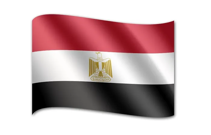 Impression encadrée : Drapeau de l'Égypte Impression encadrée : Drapeau de l'Égypte