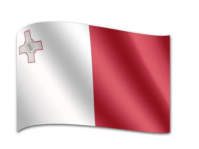 Impression encadrée : Drapeau de Malte