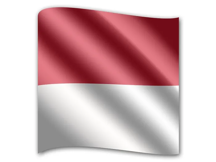 Impression encadrée : Drapeau du Monaco Impression encadrée : Drapeau du Monaco
