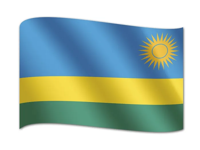 Impression encadrée : Drapeau du Rwanda Impression encadrée : Drapeau du Rwanda