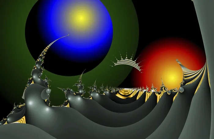 Impression encadrée : Objet fractal