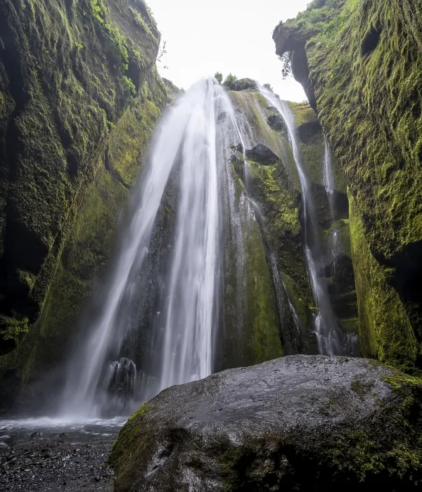 Impression encadrée : Gljufrabui Waterfall