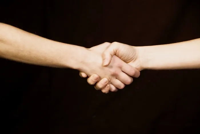 Impression encadrée : Handshake