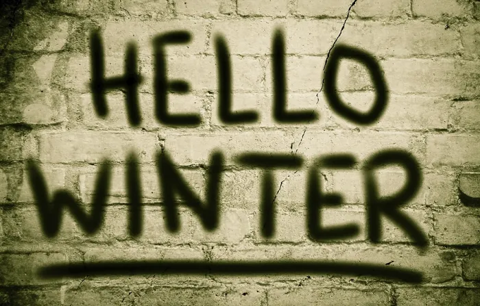 Impression encadrée : Bonjour Concept d'Hiver.