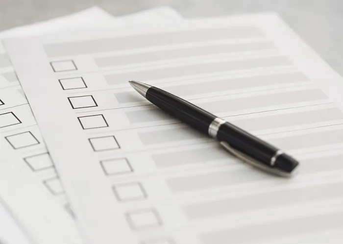 Impression encadrée : Questionnaires d'élection multiples à angle élevé.