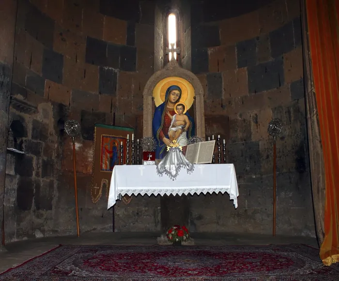 Impression encadrée : Intérieur de monastère arménien.