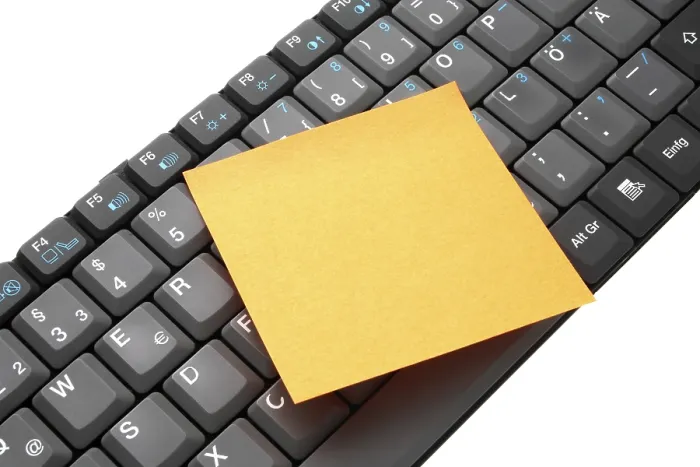 Impression encadrée : Clavier avec bloc-notes. Impression encadrée : Clavier avec bloc-notes.