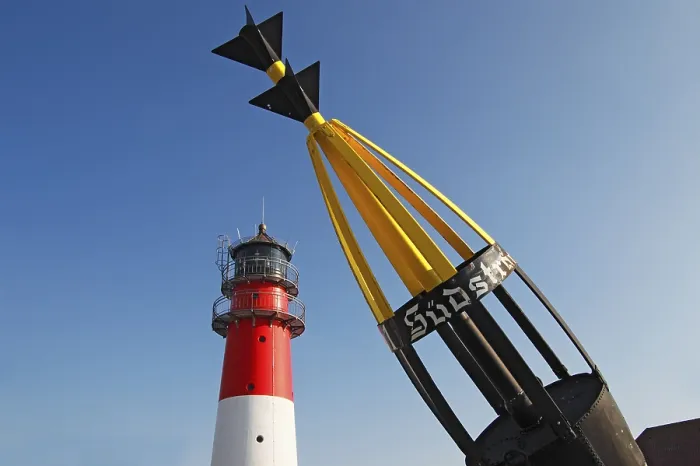 Impression encadrée : Phare et marque de navigation. Impression encadrée : Phare et marque de navigation.