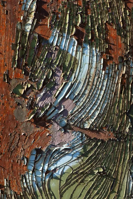 Impression encadrée : Macro, structure de surface, couleur, rouille. Impression encadrée : Macro, structure de surface, couleur, rouille.