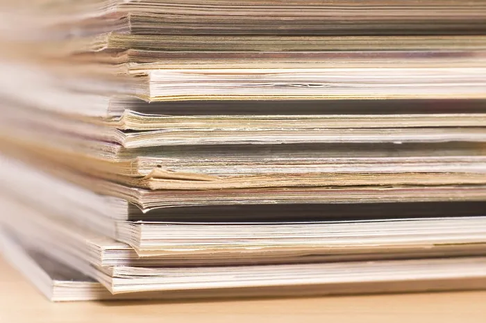 Impression encadrée : Magazines - macro Impression encadrée : Magazines - macro