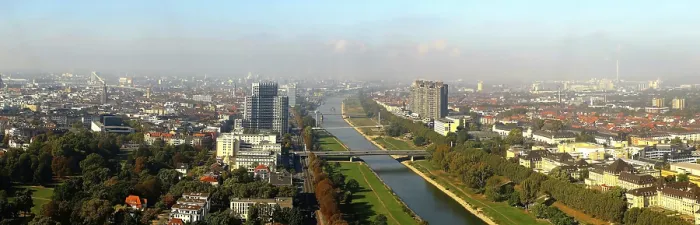 Impression encadrée : Mannheim vu du haut. Impression encadrée : Mannheim vu du haut.