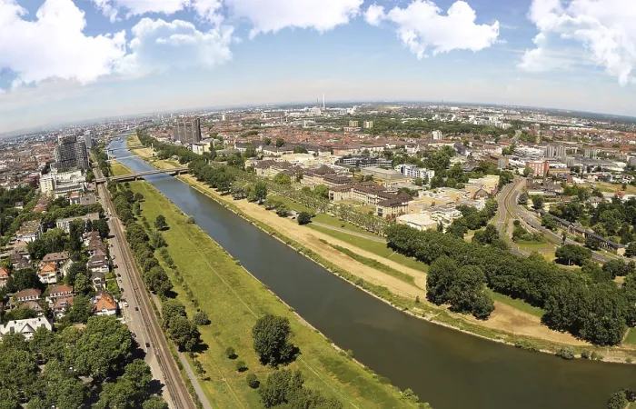 Impression encadrée : Mannheim vu du haut. Impression encadrée : Mannheim vu du haut.