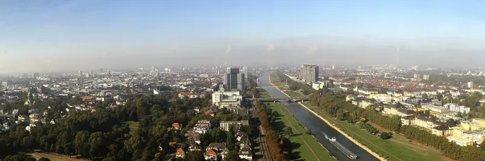 Impression encadrée : Mannheim vu du haut. Impression encadrée : Mannheim vu du haut.