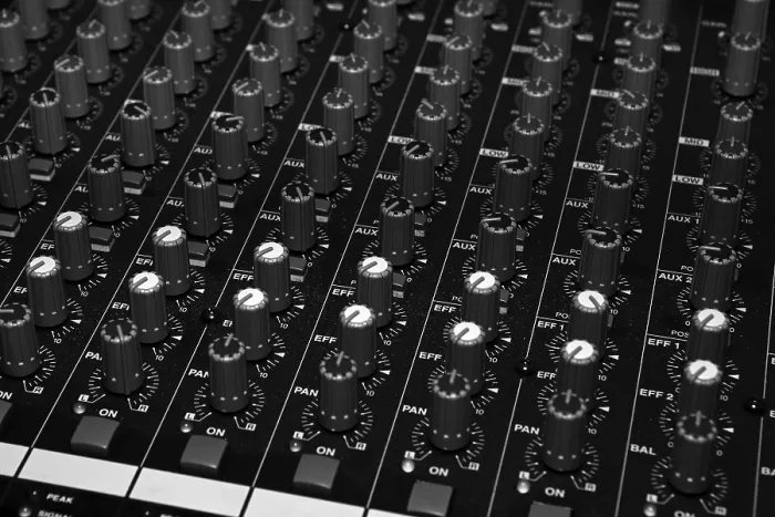 Impression encadrée : Console de mixage Impression encadrée : Console de mixage