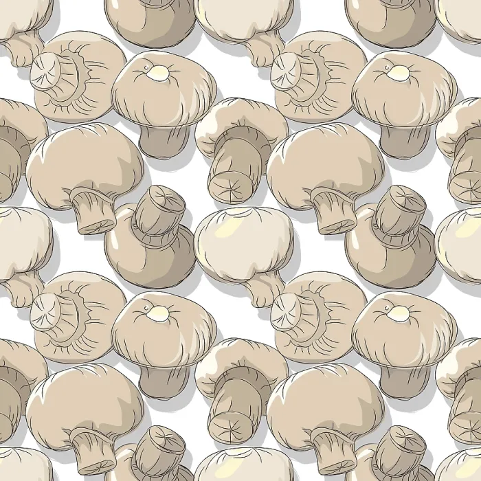 Impression encadrée : Modèle vectoriel répétitif de champignons, éditable Impression encadrée : Modèle vectoriel répétitif de champignons, éditable