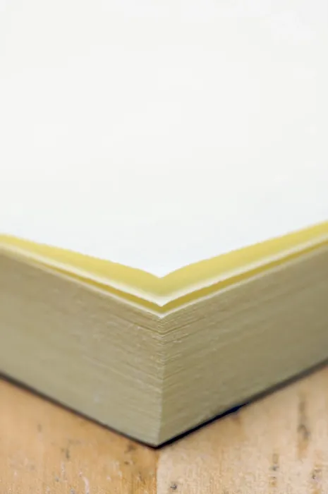 Impression encadrée : Cahier de notes Post-it abstrait macro. Impression encadrée : Cahier de notes Post-it abstrait macro.