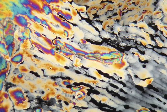 Impression encadrée : Le sulfate de potassium sous le microscope. Impression encadrée : Le sulfate de potassium sous le microscope.