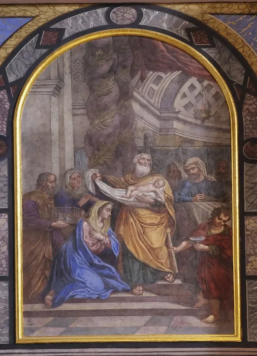 Impression encadrée : Présentation de Jésus au Temple.