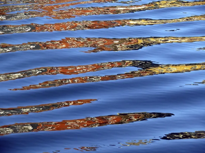 Impression encadrée : Réflexions, eau, réflexion. Impression encadrée : Réflexions, eau, réflexion.