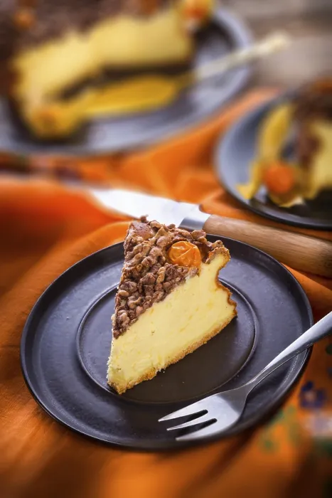Impression encadrée : Gâteau au fromage rustique.