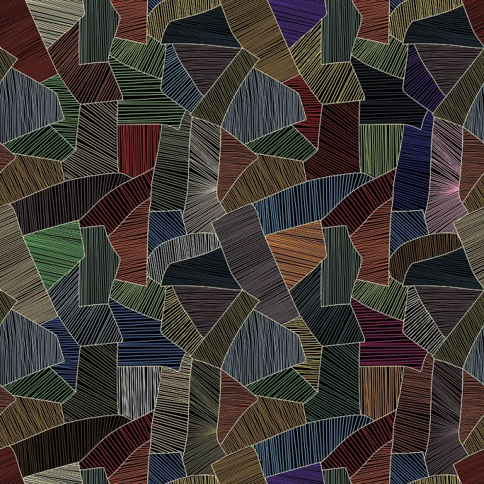 Impression encadrée : Modèle de tissu en patchwork vectoriel sans joints