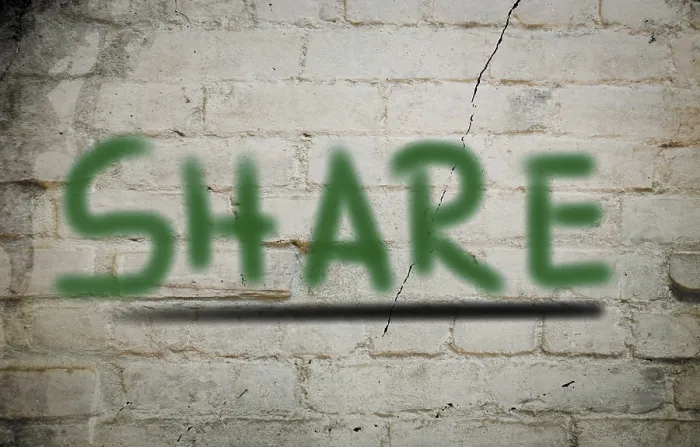 Impression encadrée : Concept de partage