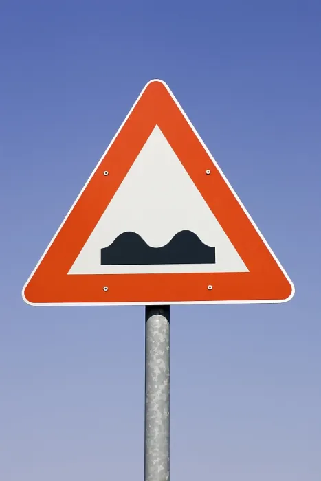 Impression encadrée : Signe : Indication de route enrobée.