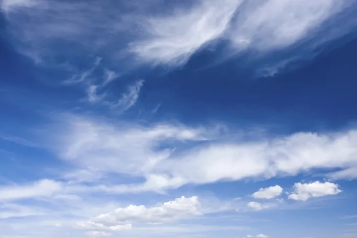 Impression encadrée : Ciel avec des nuages.